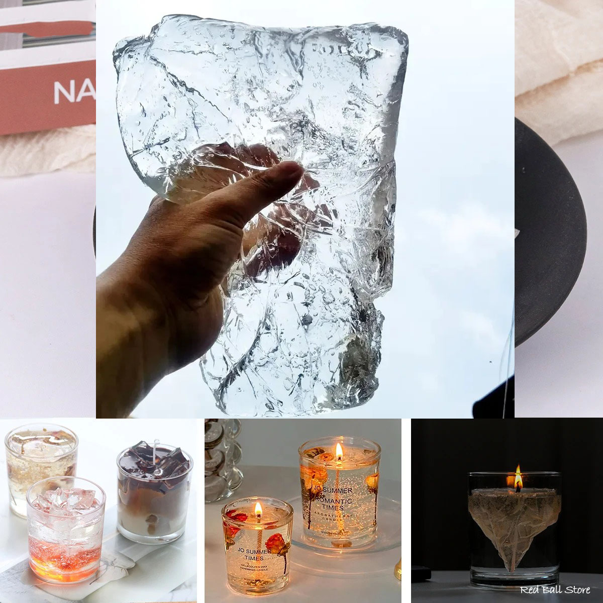 100G Jelly Wax Wholesale DIY H - Candle Making Raw Material Wholesale 评论和价格