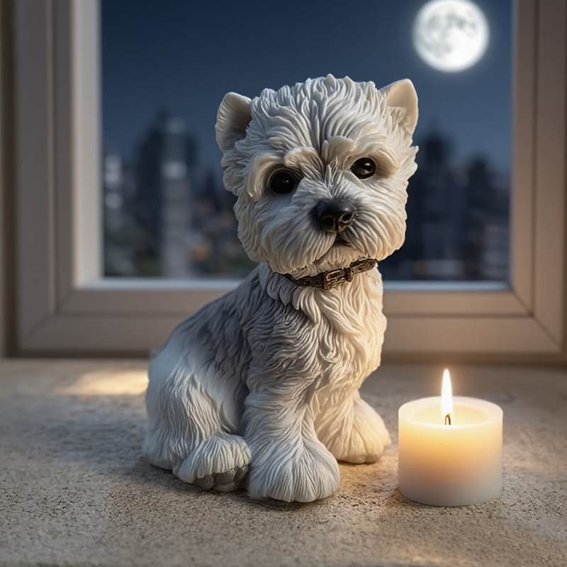 Cute Puppy Dog West Highland T - Candle Making Yorkshire 评论和价格